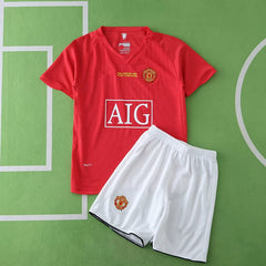 0708 Manchester United F.C. home retro Kids kit