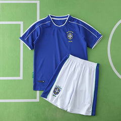 1998 Brazil away retro Kids kit