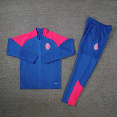2425 A.C. Milan blue Long zipper jacket set