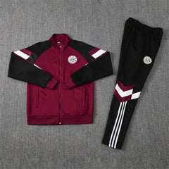 2425AFC Ajax BROWN Long zipper jacket set