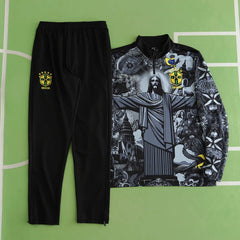 2425 Brazil Jesus Training suit set