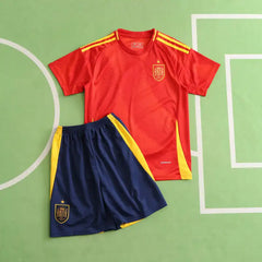 2024 UEFA Spain home Kids kit