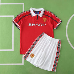 1998 Manchester United F.C. home retro Kids kit