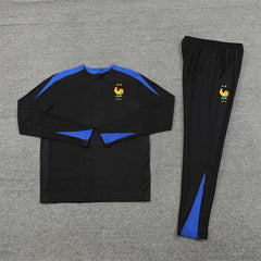 2425 France black Training suit set Player version