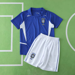 2002 Brazil away retro Kids kit