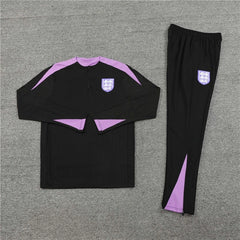 2425 England black Training suit set Player version