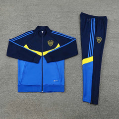 2425 Boca Juniors blue Long zipper jacket set