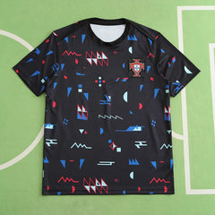 2425 Portugal Black training suit Fan version