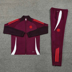 2425 Fußball-Club Bayern München red Long zipper jacket set