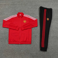 2425 Manchester United F.C. red Long zipper jacket set