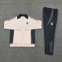 2425 Real Madrid CF Light pink color Long zipper jacket set