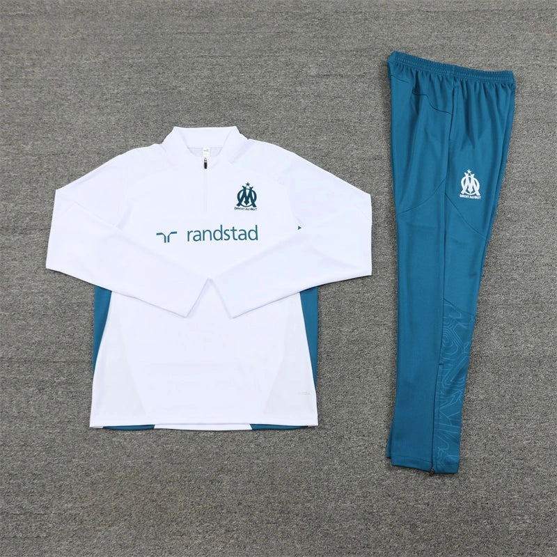 2425 Olympique de Marseille white Training suit set