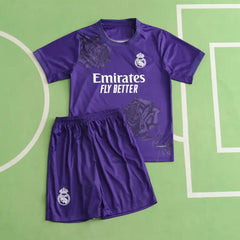 2324 season Real Madrid Y-3 purple Kids kit