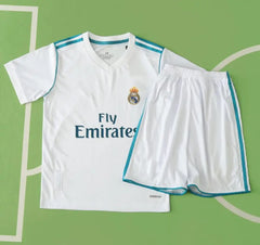 1718 season Real Madrid home Kids kit