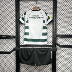 Sporting CP 2001/03 Home Kids Retro Jersey And Shorts