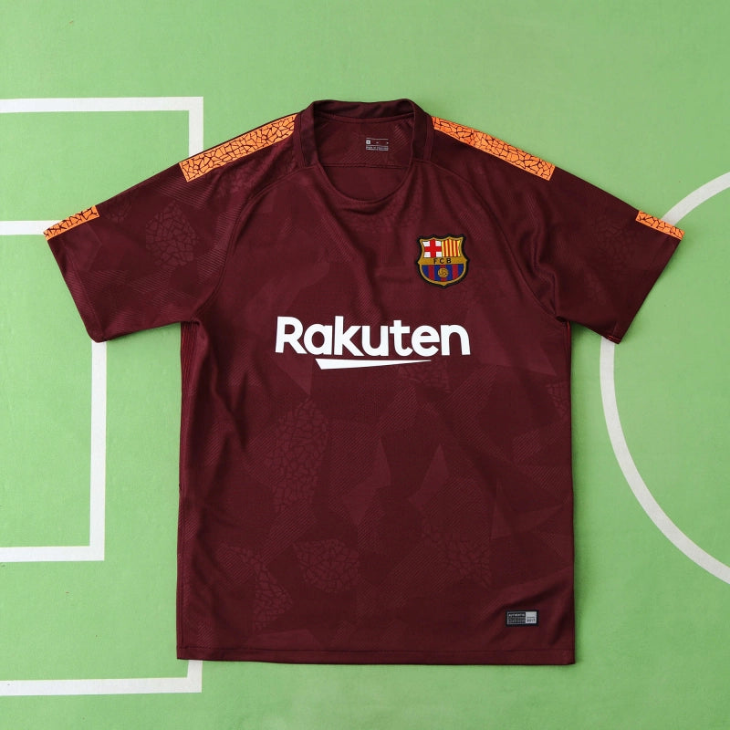 17-18 season Barcelona third retro Fan version