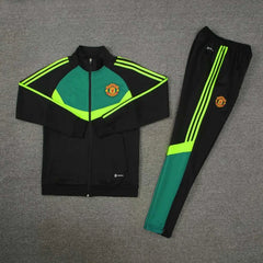 2425 Manchester United F.C. green Long zipper jacket set