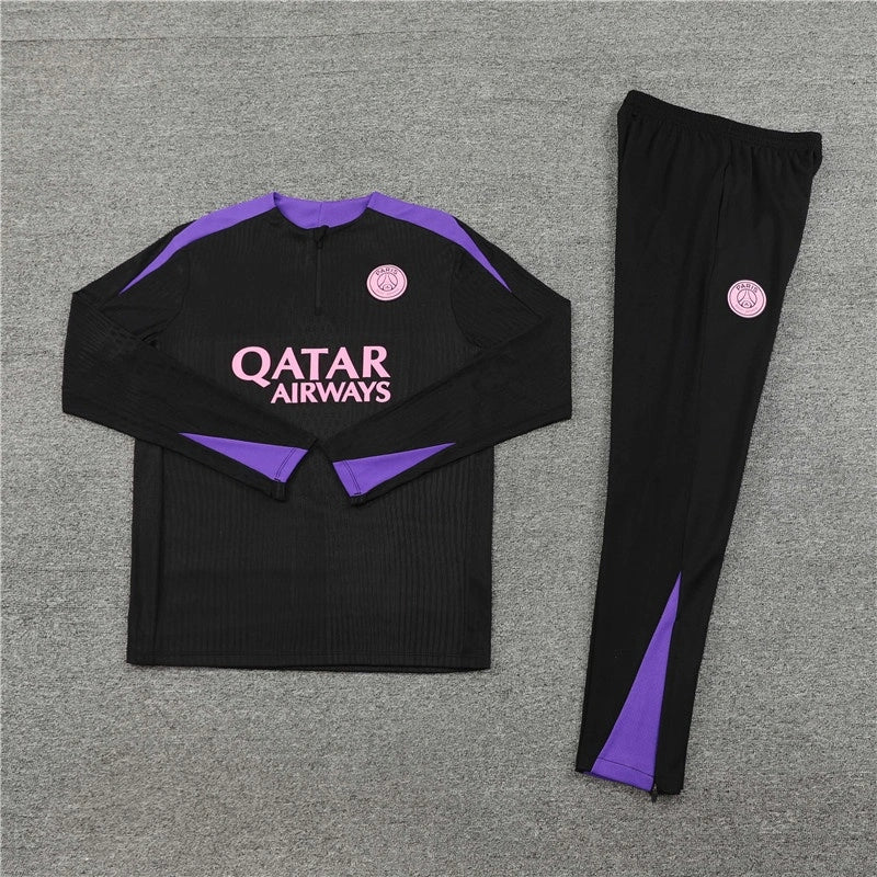 2425 Paris Saint-Germain F.C. black Training suit set Player version