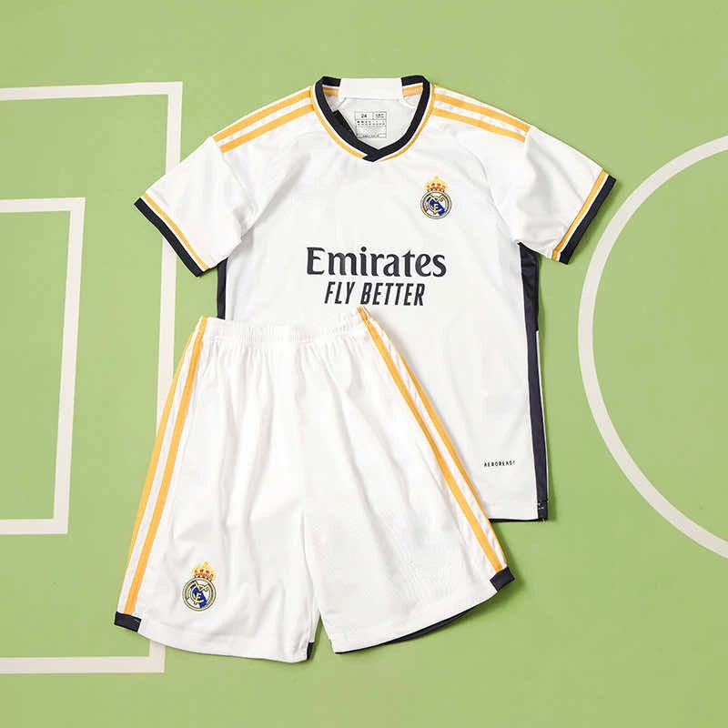 23-24 season Real Madrid home Kids kit