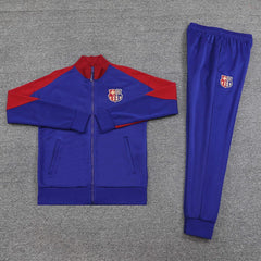 2425 FC Barcelona / Barça Purple Long zipper jacket set