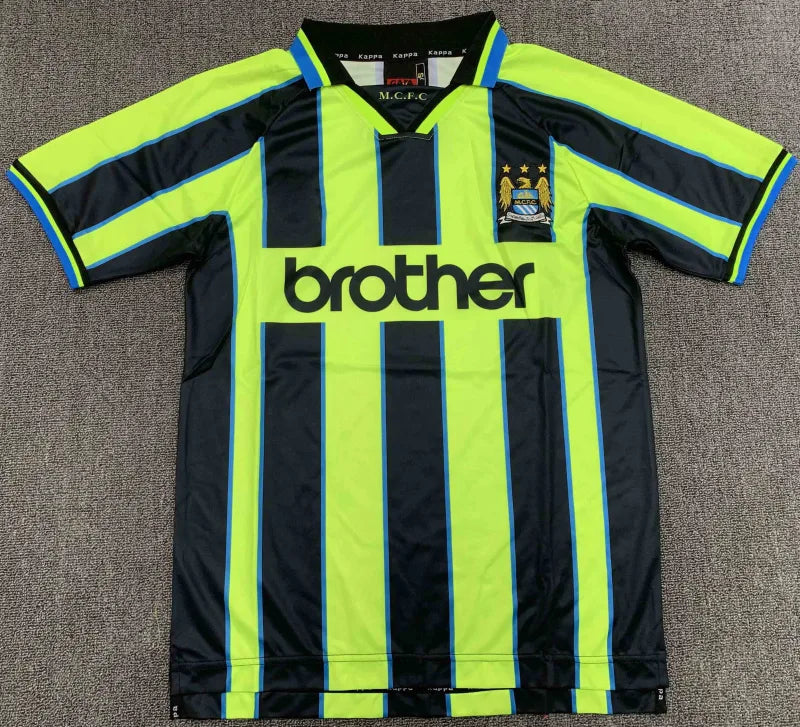 9899 season Manchester City away retro Fan version