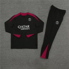 2425 Paris Saint-Germain F.C. black Training suit set Player version