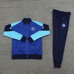 2425 Chelsea Football Club Sky Blue Long Zipper Jacket Set