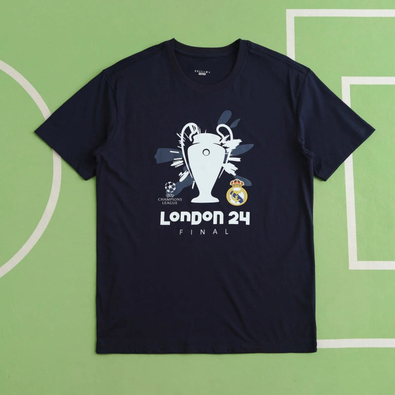 2024 Real Madrid Deep Blue Champions League T-shirt