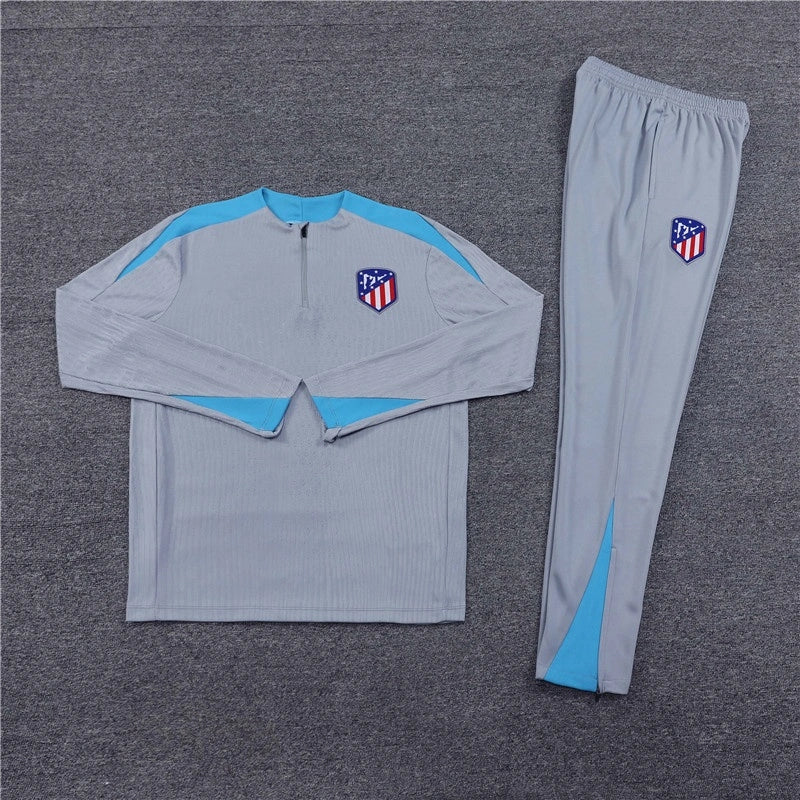 2425 Club Atlético de Madrid grey Training suit set Player version