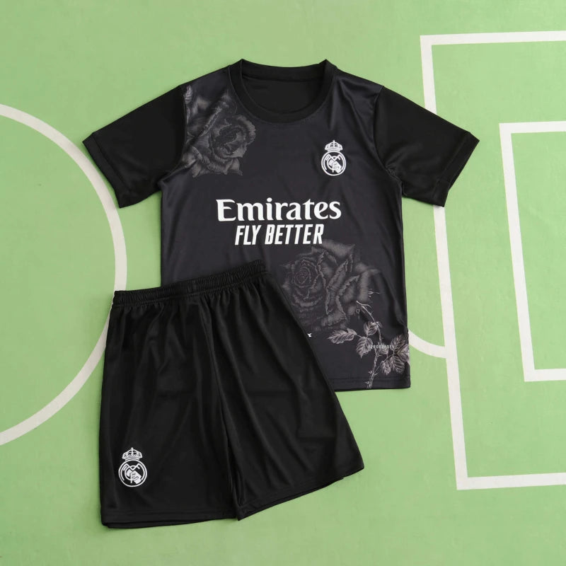 2324 season Real Madrid Y-3 black Kids kit