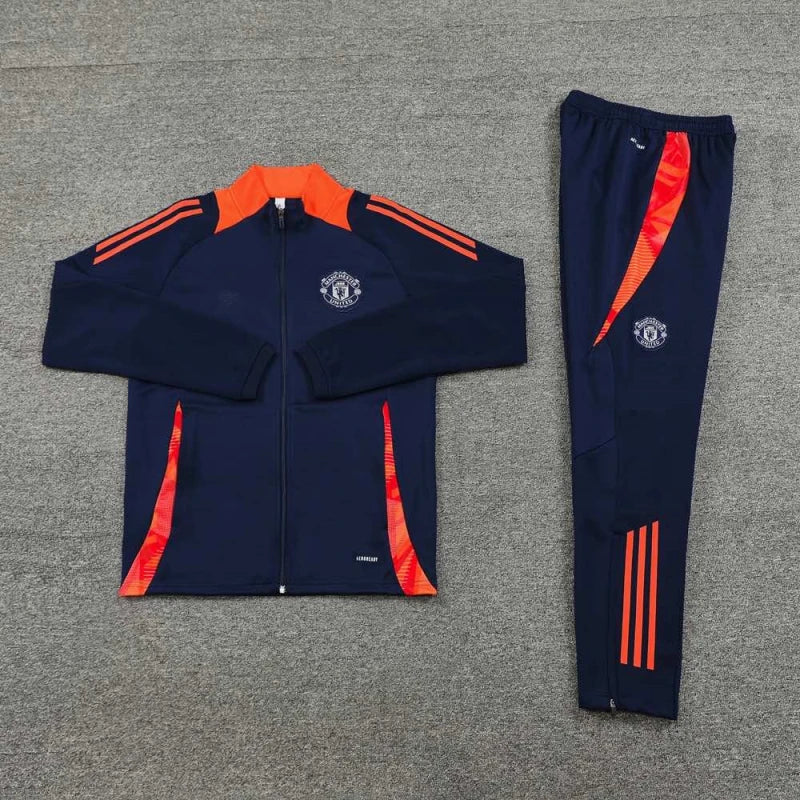 2425 Manchester United F.C. navy blue Long zipper jacket set