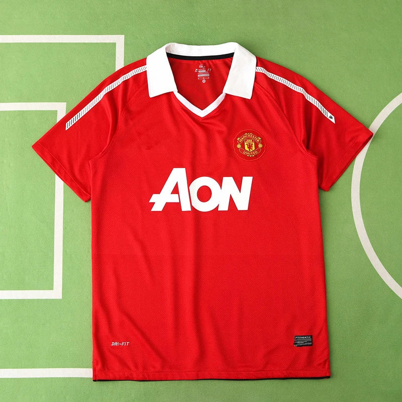 1011 season Manchester United F.C. home retro Fan version