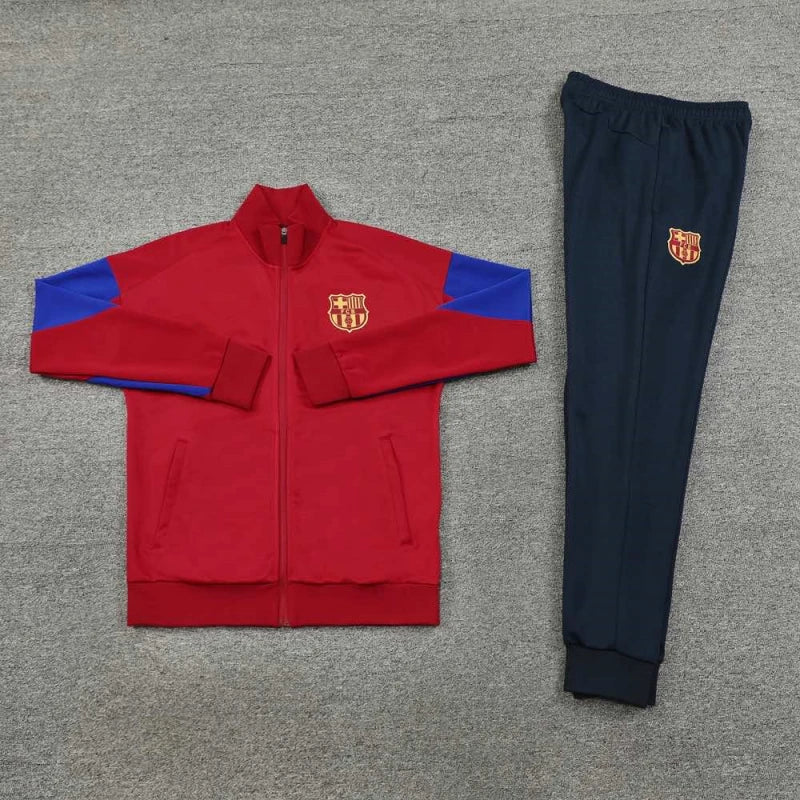 2425 FC Barcelona / Barça red Long zipper jacket set