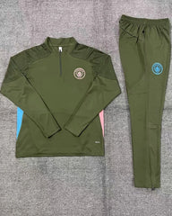 2425 Manchester City F.C. army green Training suit set