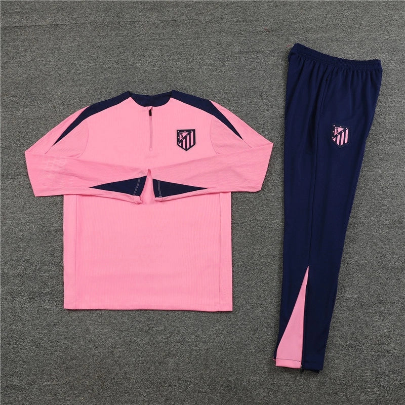 2425 Club Atlético de Madrid Pink Training suit set Player version