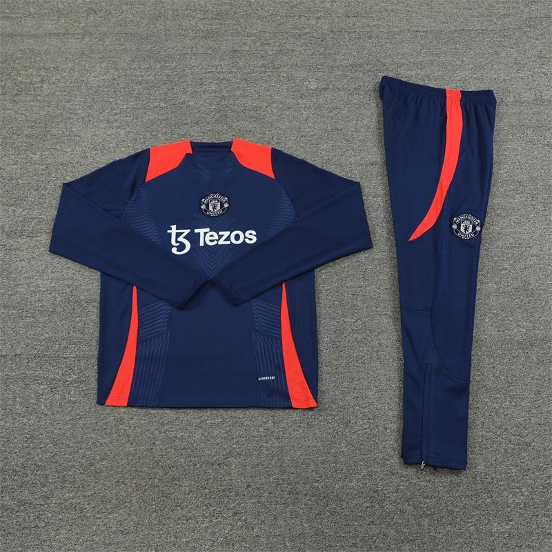 2425 Manchester United F.C. navy blue Training suit set Player version