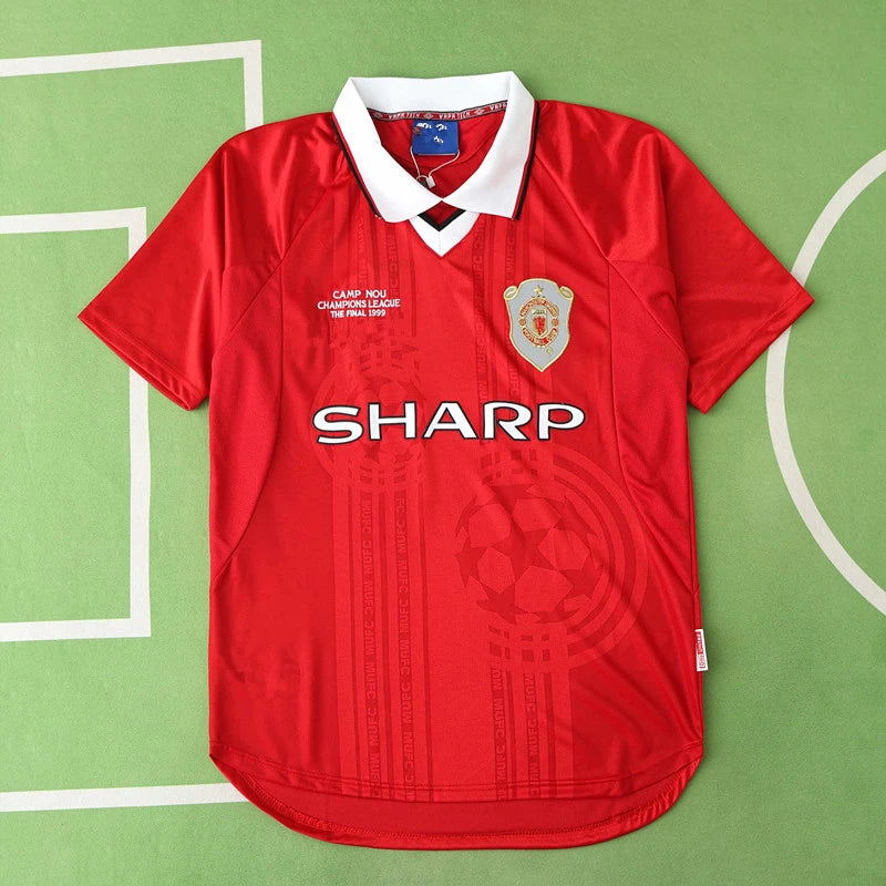 9900 season Manchester United F.C. home retro Fan version