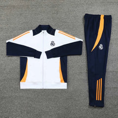 2425 Real Madrid CF white Long zipper jacket set