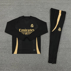 2425 Real Madrid CF black Training suit set Player version