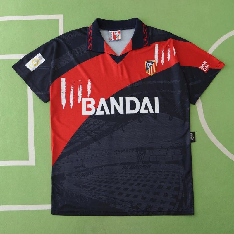 9697 season Club Atlético de Madrid away retro Fan version