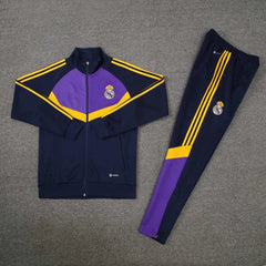 2425 Real Madrid CF Purple Long zipper jacket set