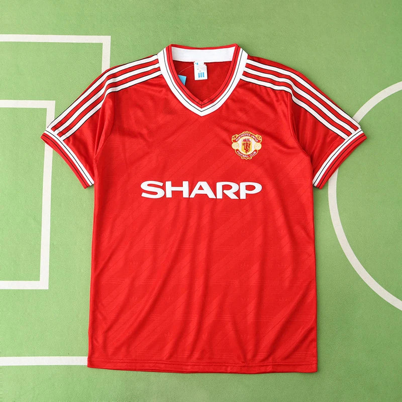 1984 season Manchester United F.C. home retro Fan version