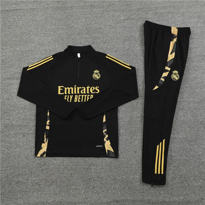 2425 Real Madrid CF black Training suit set