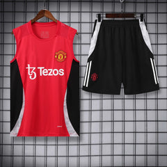 2425Manchester United F.C. Training clothes suit vest Fan version